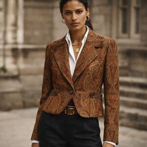 Bianca Nygård Vintage Paisley Jacket-  Size 12